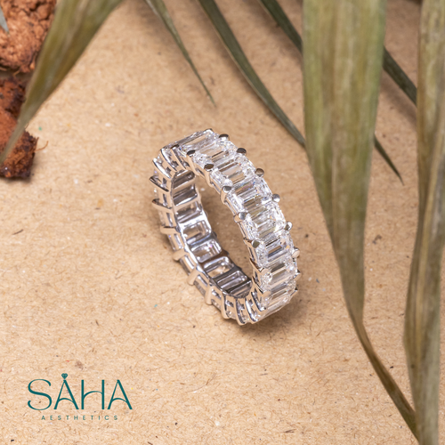 18k White Gold Ring with Lab Grown Diamonds